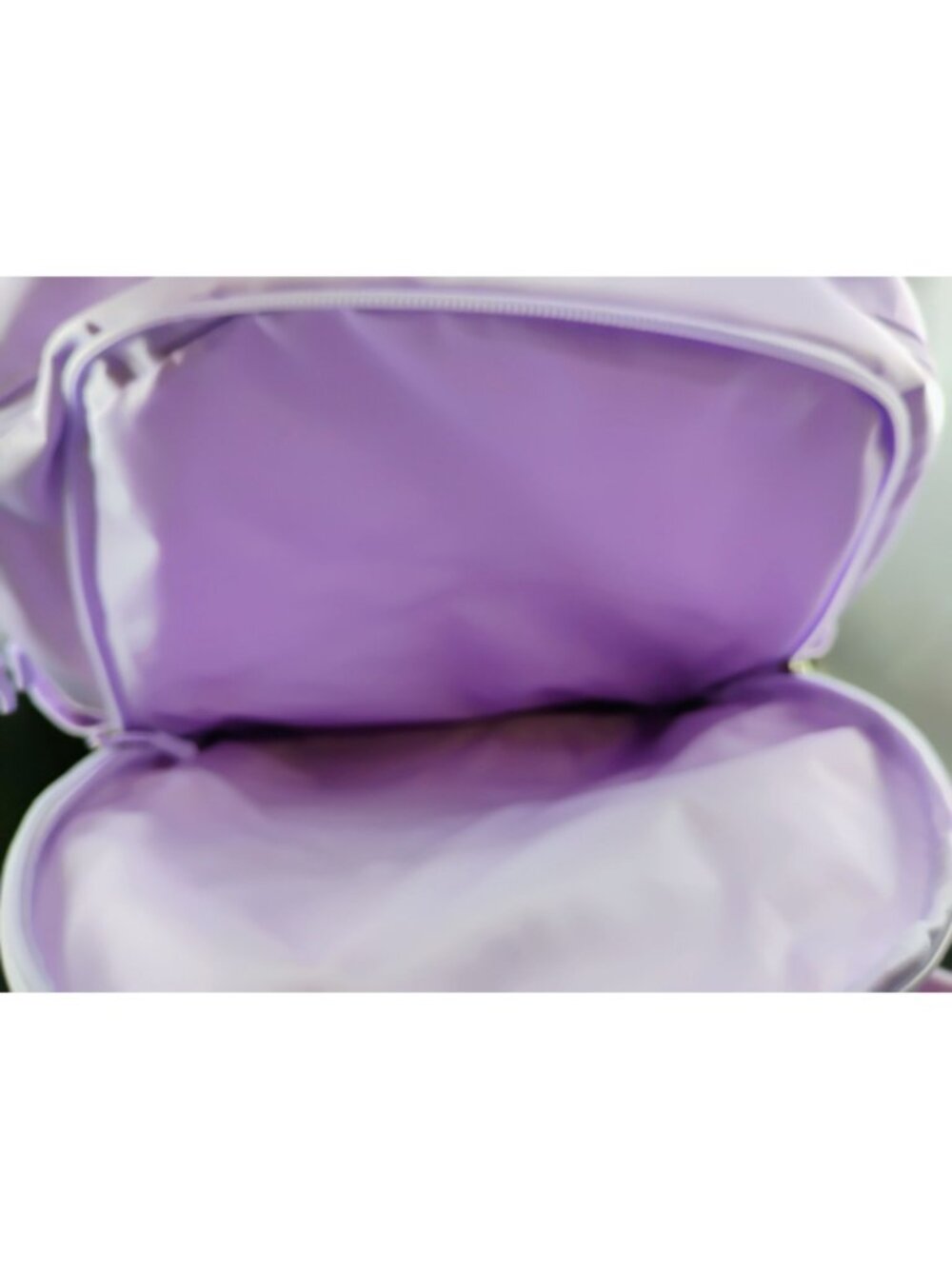 Pastel Lavender Backpack With Headphones Set Youth Adjustable Straps Durable - Picture 7 of 16